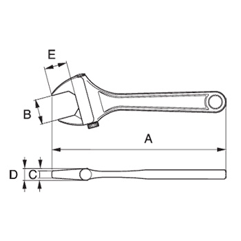 Bahco podešavajući ključ za teške uslove rada 158mm 9570-4