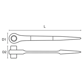 Bahco ključ za skele 27-30mm SC2RM-27-30 Bahco ključ za skele 27-30mm SC2RM-27-30