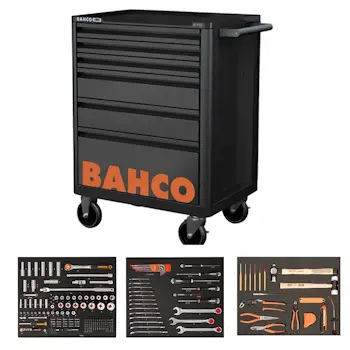 Bahco kolica za alat sa 6 fioka i 215 delova 1472K6BKFFSD Bahco kolica za alat sa 6 fioka i 215 delova 1472K6BKFFSD