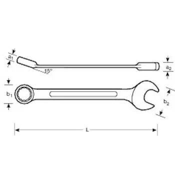 Bahco kombinovani ključ 38mm 111M-38-1