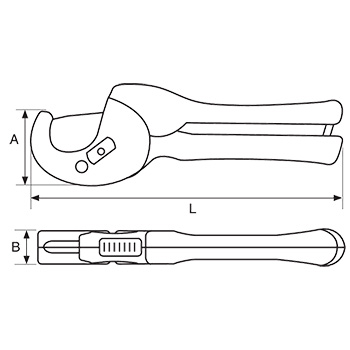 Bahco makaze za plastične cevi 35mm 411-35-3