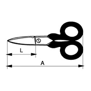 Bahco električarske makaze sa udubljenjem 140mm SCB140G-5