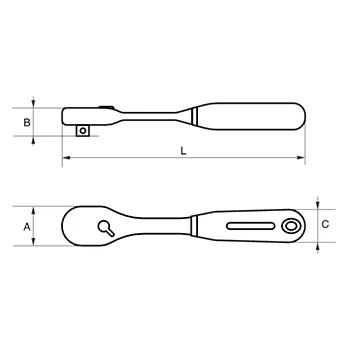 Bahco reverzibilna ručica 1/4 Bahco reverzibilna ručica 1/4