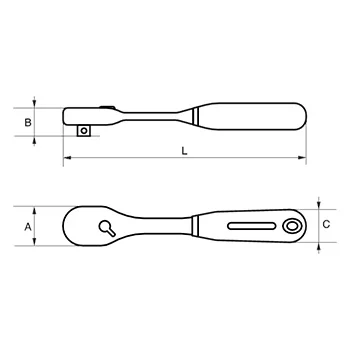 Bahco reverzibilna ručica 1/2