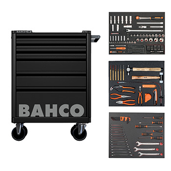 Bahco crna kolica za alat sa 6 fioka sa 206 alata 1472K6BKFF19SD Bahco crna kolica za alat sa 6 fioka sa 206 alata 1472K6BKFF19SD
