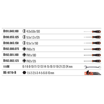 Bahco crna kolica za alat sa 6 fioka sa 214 alata 1472K6BKFF7SD Bahco crna kolica za alat sa 6 fioka sa 214 alata 1472K6BKFF7SD