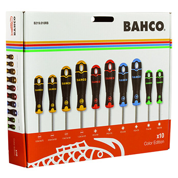 Bahco set odvijača BahcoFit u bojama 10 kom B219.010RB Bahco set odvijača BahcoFit u bojama 10 kom B219.010RB