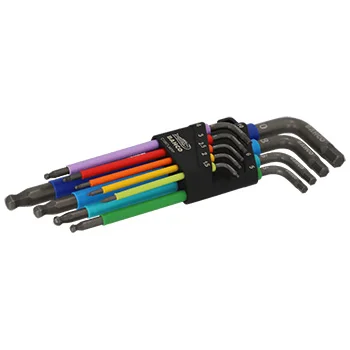 Bahco set dugih inbus ključeva u boji sa loptastom glavom 9 kom C1997LM/9P-1