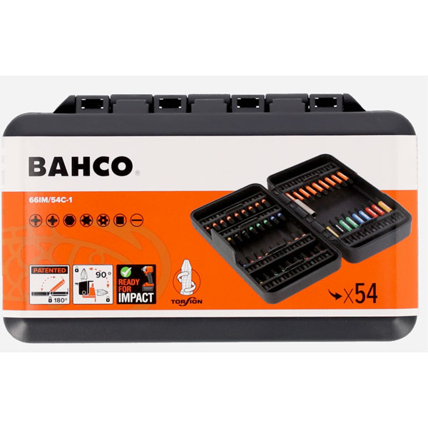 Bahco komplet od 54 udarnih bitova 1/4