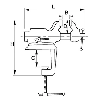 Bahco stona stega 63mm 834V-2 Bahco stona stega 63mm 834V-2