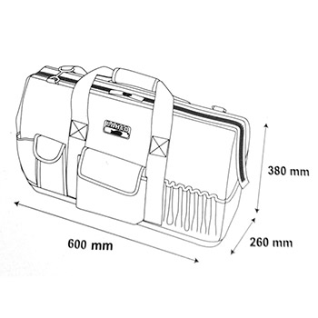 Bahco platnena torba za alat 24