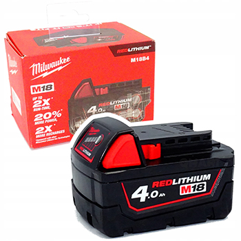 Milwaukee baterija M18B4 18V 4Ah 4932430063 Milwaukee baterija M18B4 18V 4Ah 4932430063