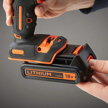 Black&Decker akumulatorska udarna bušilica odvijač 18V Li-ion BDCHD18KB-4