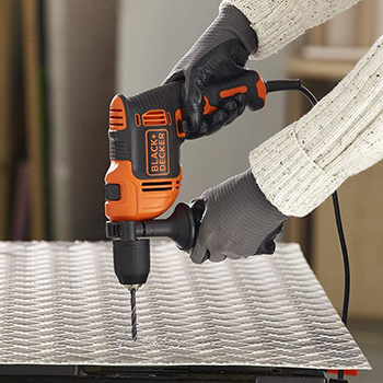 Black&Decker električna udarna bušilica 710W + kofer + pribor BEH710KA80-3