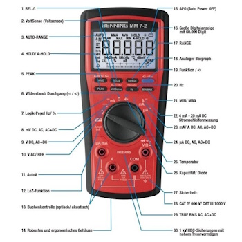 Benning digitalni multimetar MM 7-2 044690-8