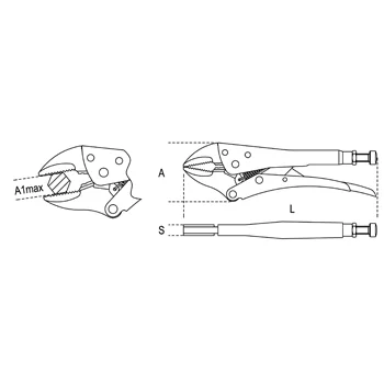Beta grip klešta 240mm 1052 240 Beta grip klešta 240mm 1052 240