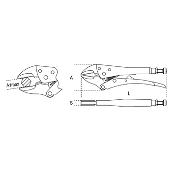 Beta grip klešta 235mm 1054 Beta grip klešta 235mm 1054