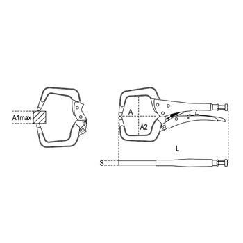 Beta grip klešta zavarivačka 460mm 1062GM 460-1