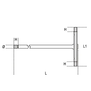 Beta inbus ključ sa T ručkom 12mm 951-14 Beta inbus ključ sa T ručkom 12mm 951-14