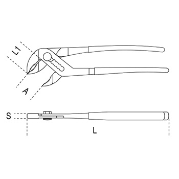 Beta papagaj klešta 240mm 1047BM-240-4