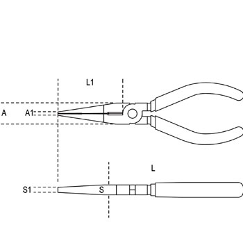 Beta špic klešta prava 160mm 1166 160-1