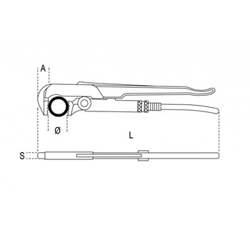 Beta švedska klešta ravna 1 i 1/2” 376 410 Beta švedska klešta ravna 1 i 1/2” 376 410