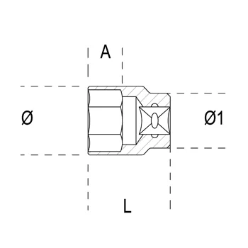 Beta ključ nasadni 6 ugaoni 3/4 Beta ključ nasadni 6 ugaoni 3/4
