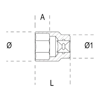 Beta ključ nasadni Torx 3/8 Beta ključ nasadni Torx 3/8