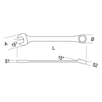 Beta ključ okasto viljuškasti patent 14mm 142 14 Beta ključ okasto viljuškasti patent 14mm 142 14