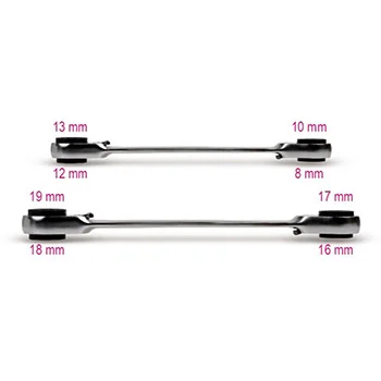 Beta set od 2 reverzibilna okasta ključa sa krckalicom 8-19mm 192/S2-2