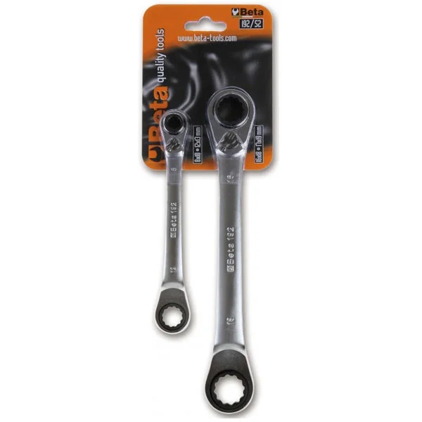 Beta set od 2 reverzibilna okasta ključa sa krckalicom 192/S2 Beta set od 2 reverzibilna okasta ključa sa krckalicom 192/S2