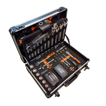 Beta set alata od 128 delova u aluminijumskom koferu 2054E-128-4