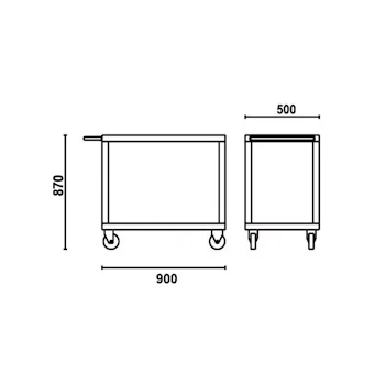 Beta kolica na dva nivoa CP51-O-1