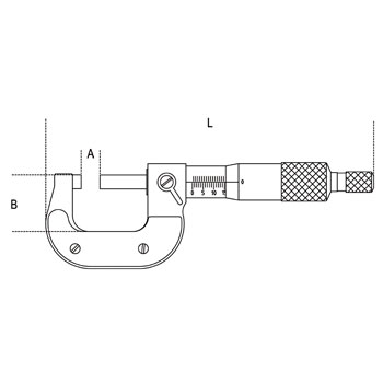 Beta digitalni mikrometar 0-25mm 1658DGT/25-1