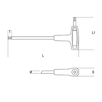 Beta odvijači TORX sa T-ručicom T10-40 97TTX/S6-3