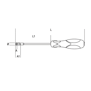 Beta odvijač nasadni dugi 10mm 943BX 10-1