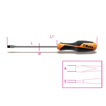 Beta odvijač ravni 3X75 1260K 3X75 Beta odvijač ravni 3X75 1260K 3X75