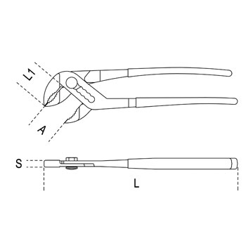 Beta papagaj klešta 240mm 1047 240-2