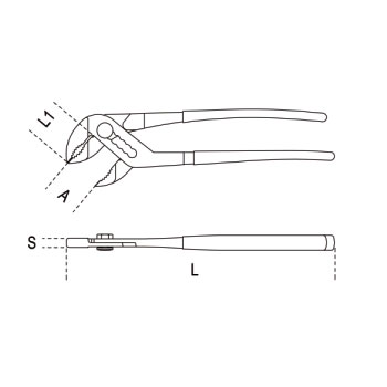 Beta klešta papagaj 250mm 1048V 250-1