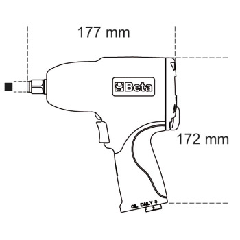 Beta pneumatski pištolj 705Nm 1/2