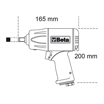 Beta pneumatski pištolj 1600Nm 3/4