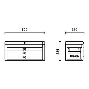 Beta sanduk za alat sa 3 fioke RSC22-O Beta sanduk za alat sa 3 fioke RSC22-O