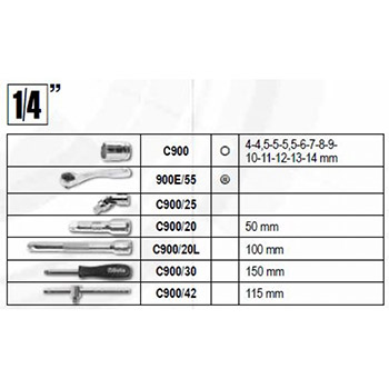 Beta set alata od 108 delova u plastičnom koferu 2047E/C108-3