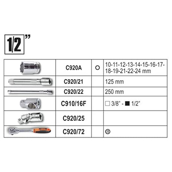 Beta set alata od 163 dela u aluminijumskom koferu 2056E/I-20-2