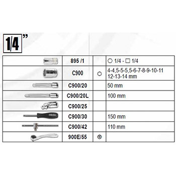 Beta set alata od 145 delova u aluminijumskom koferu 2056E/E-3