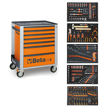 Beta Easy profesionalni set alata od 309 delova u kolicima sa 7 fioka 2400S-O7/E-M Easy