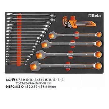 Profesionalni set alata od 295 delova u kolicima sa 7 fioka Beta 2400S-O7/E-L-3