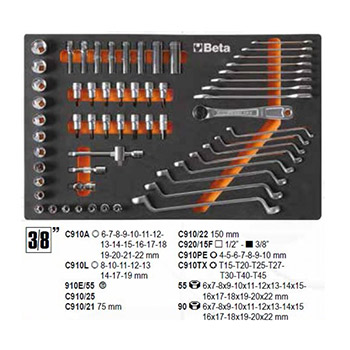 Profesionalni set alata od 295 delova u kolicima sa 7 fioka Beta 2400S-O7/E-L-5