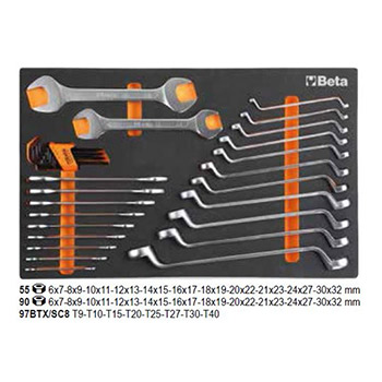 Profesionalni set alata od 384 dela u kolicima sa 8 fioka Beta 2400S-O8/E-XL -4