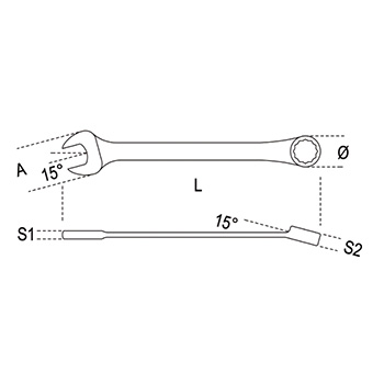 Beta set od 15 kombinovanih ključeva 6-32mm 42N/S15-4